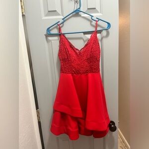 MACYS extra small red dress